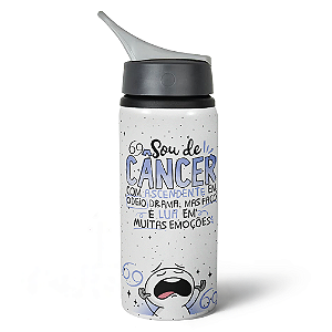 Garrafa Squeeze NK Funny Signos - Sou de Câncer - 600ml