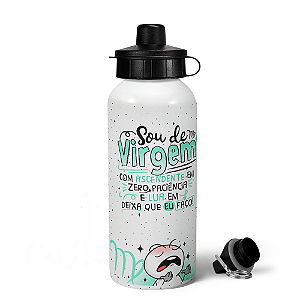 Garrafa Squeeze MQ Funny Signos - Sou de Virgem - 600ml