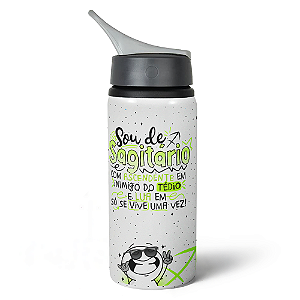 Garrafa Squeeze NK Funny Signos - Sou de Sagitário - 600ml