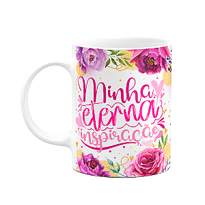 Caneca Floral Mães - Minha eterna inspiração - 325ml - M2