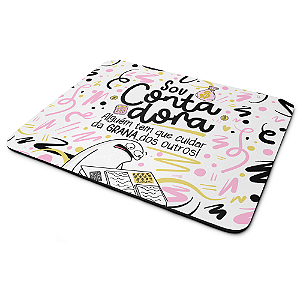 Mouse Pad Flork Profissões - Sou Contadora - 22x18
