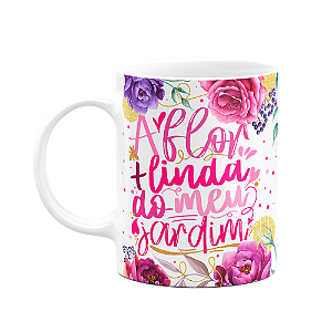 Caneca Floral Mães - A flor mais linda do meu jardim - M3