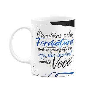 Caneca Formatura - Parabéns pela formatura