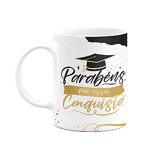 Caneca Formatura - Parabéns por essa conquista - M3