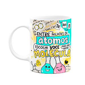 Caneca Namorados - Você é a minha molécula - 325ml