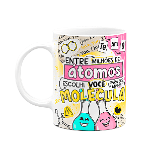 Caneca Namorados - Você é a minha molécula - M2 - 325ml