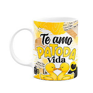 Caneca Namorados - Te amo Patodavida - M2
