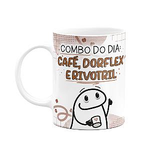 Caneca Florkito- Café - Combo do dia - 325ml