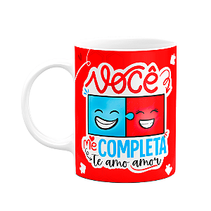 Caneca Namorados - Você me completa - M2