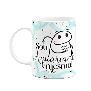 Caneca Flork Signos Aquário - Sua aquariano mesmo!