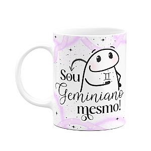 Caneca Flork Signos Gêmeos - Sou geminiano mesmo