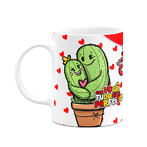 Caneca Namorados Caquitinhos - Kitkero - 325ml