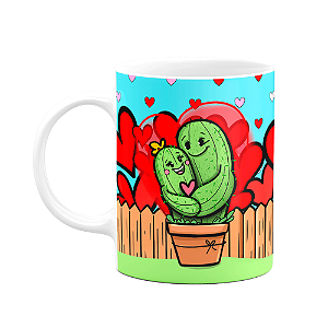 Caneca Namorados Caquitinhos - Que sorte a nossa