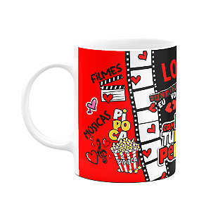 Caneca Namorados Loveflix - Com você tudo é perfeito
