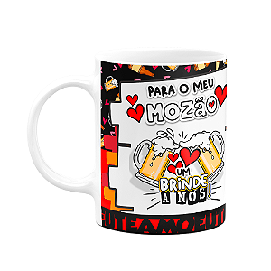 Caneca Namorados  Um brinde a nós - Para o mozão