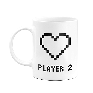 Caneca Namorados Gamer - Player 2 - 325ml