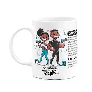 Caneca Namorados - Casal Fitness - Oração Fitness