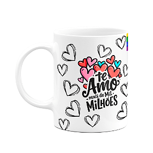 Caneca Namorados - Te amo mais de mil milhões - LGBT