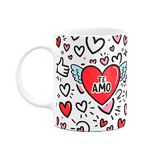 Caneca Namorados - É no seu abraço que o mundo faz sentido - M3