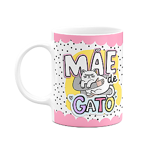 Caneca Mães - Mãe de Gato - FunPink - 325ml