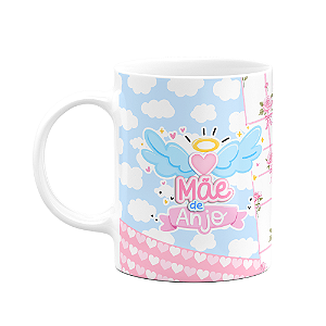 Caneca Mães - Mãe de Anjo - M2 - 325ml Branca
