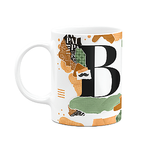 Caneca do Pai - Inicial do nome letra B - Bg-Green