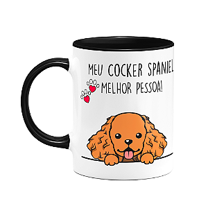 Caneca Dog - Meu Cocker spaniel, melhor pessoa! B-black