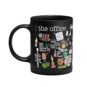 Caneca The Office Icons Moments - Preta (SALDO)