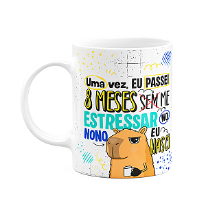 Caneca Divertida Capivaras  - 8 meses sem me estressar - M2