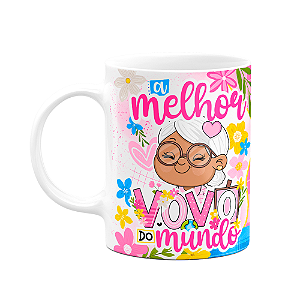 Caneca dos Avós Cartoon - A melhor vovó do mundo - M5