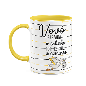 Caneca - Vovó prepara o colinho, estou a caminho! B-yellow