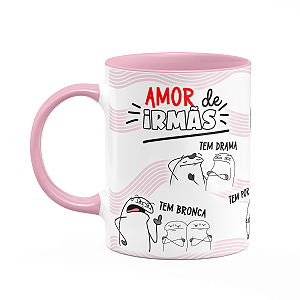 Caneca Flork Irmãos - Amor de irmãs - B-pink
