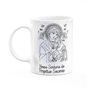 Caneca Religiosa Orações - Nossa senhora do perpétuo socorro