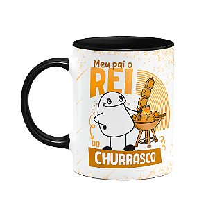 Caneca Flork Pais - O rei do churrasco - B-black