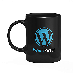 Caneca Dev Programador - WordPress - 325ml Preta