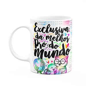 Caneca Professora Coruja - Exclusiva da melhor - M-colors