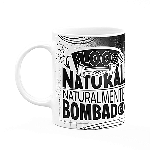 Caneca Fitness Academia - 100 por cento natural