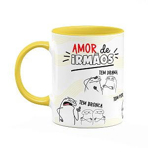 Caneca Flork Irmãos - Amor de irmãos - M3 B-yellow
