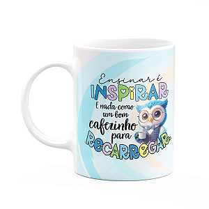 Caneca Professor coruja - Ensinar é inspirar
