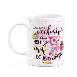 Caneca - Uso exclusivo da melhor professora de biologia