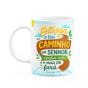Caneca Religiosa Versículos Bíblicos - Salmos 37:5