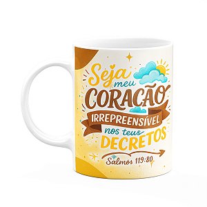 Caneca Religiosa Versículos Bíblicos - Salmos 119:80