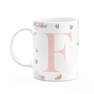 Caneca Especial Mulheres - Inicial do nome letra F