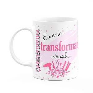 Caneca de Profissões - Sou Cabeleireira - 325ml - Branca