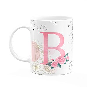 Caneca Motivação - com inicial do nome letra B - 325ml
