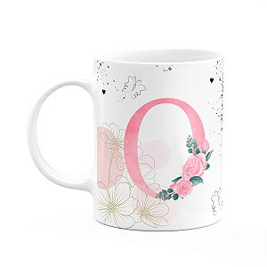 Caneca Motivação - com inicial do nome letra O - 325ml