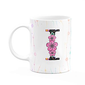 Caneca Today - com inicial do nome letra I - 325ml