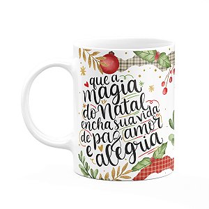 Caneca Natal abençoado - Paz, amor e alegria na sua vida