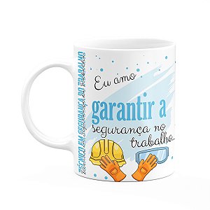Caneca de Profissões - Sou Tec. em segurança do trabalho