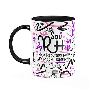 Caneca Flork Profissões - Sou Recursos Humanos - M2 B-black